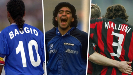 Retired-Numbers; BAGGİO,MARADONA,MALDİNİ ...