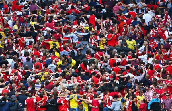 Arsenal fan Doing the Poznan
